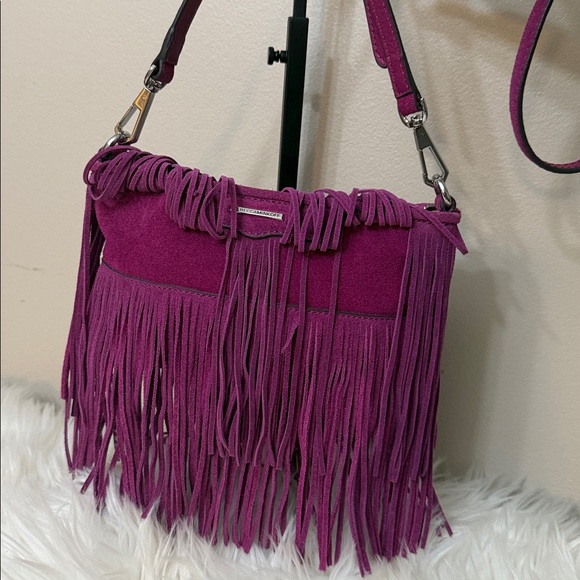 Fringe Crossbody Bag - Pink - Picture 2 of 12